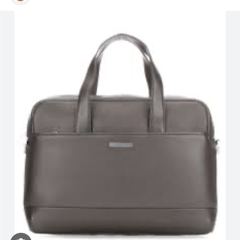 Moleskine Charcoal Leather Laptop Bag
